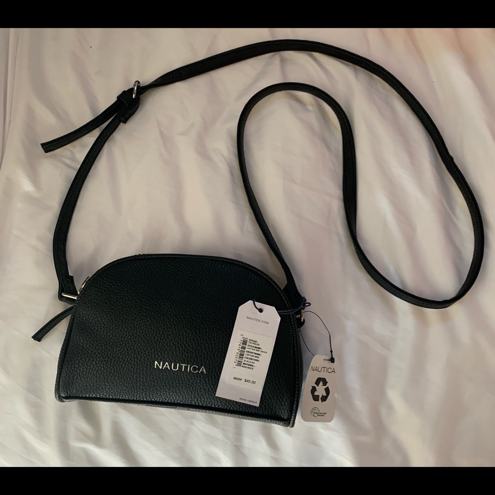 Brand new, with tags; Black Nautica Purse